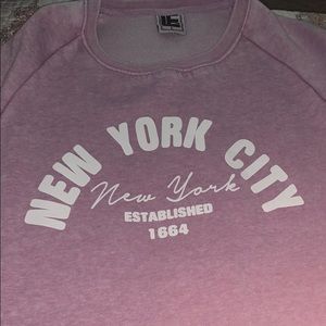NYC crewneck sweatshirt by Liquid Energy Apparel
